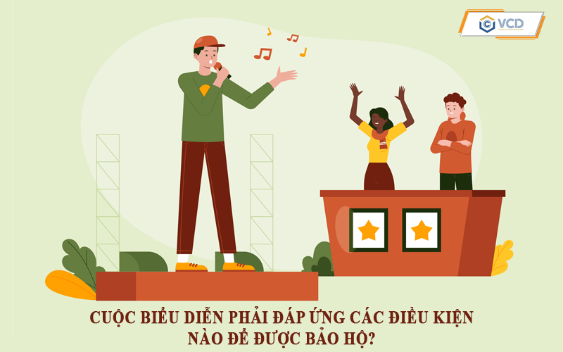 Cuộc biểu diễn phải đáp ứng các điều kiện nào để được bảo hộ?